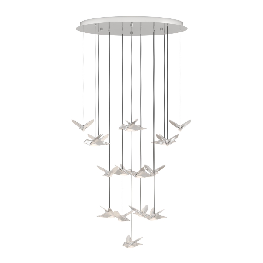 Eglo - LED Hämardatav lühter 17xLED/3W/230V 3000K läikiv kroom