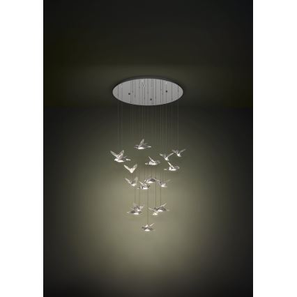 Eglo - LED Hämardatav lühter 17xLED/3W/230V 3000K läikiv kroom