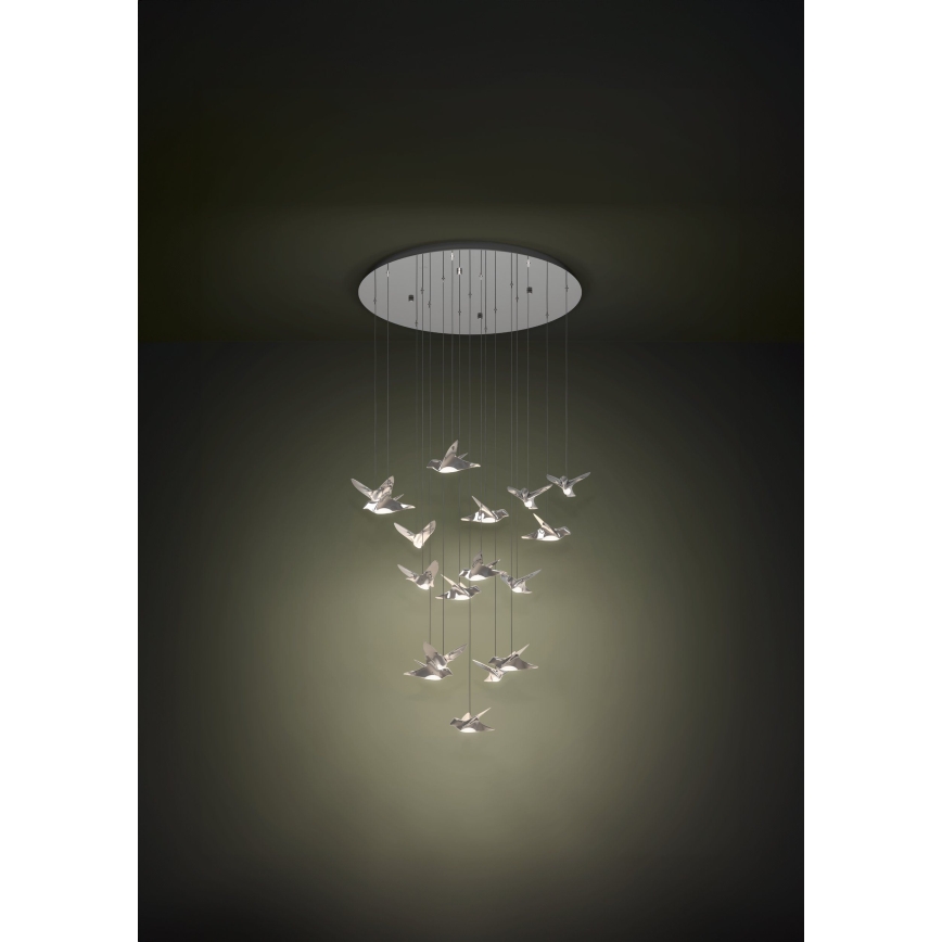 Eglo - LED Hämardatav lühter 17xLED/3W/230V 3000K läikiv kroom