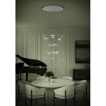 Eglo - LED Hämardatav lühter 17xLED/3W/230V 3000K läikiv kroom