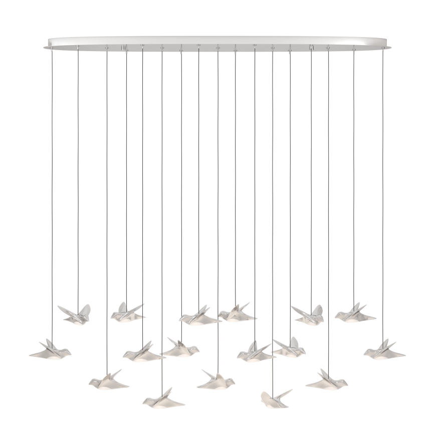 Eglo - LED Hämardatav lühter 17xLED/3W/230V 3000K läikiv kroom