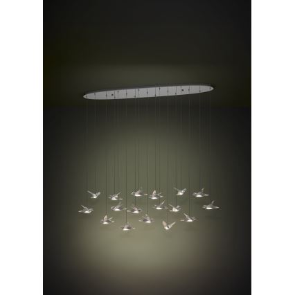 Eglo - LED Hämardatav lühter 17xLED/3W/230V 3000K läikiv kroom