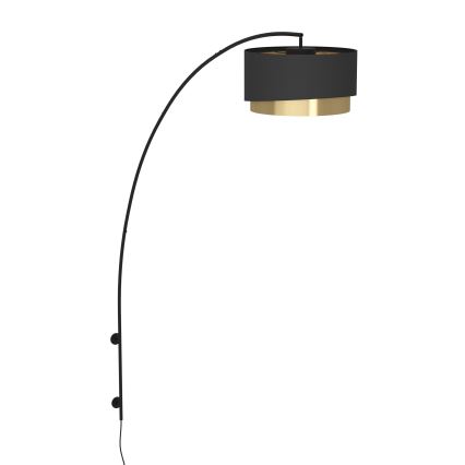 Eglo - Seinavalgusti 1xE27/40W/230V must/kuldne