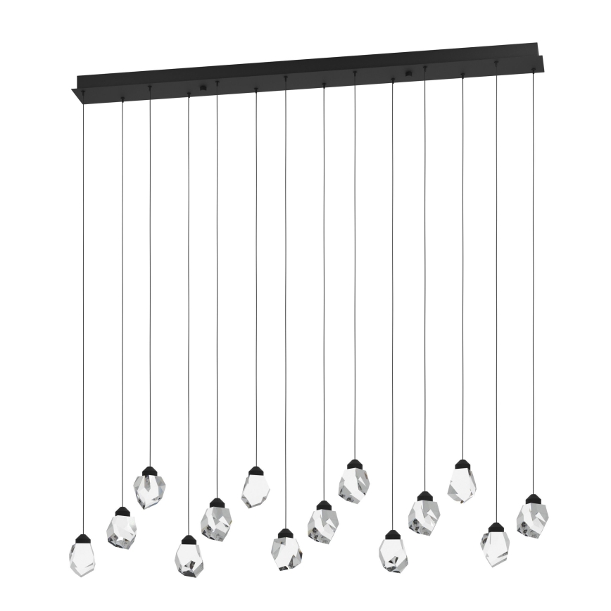 Eglo - LED Hämardatav lühter 14xLED/3W/230V 3000K must/läbipaistev