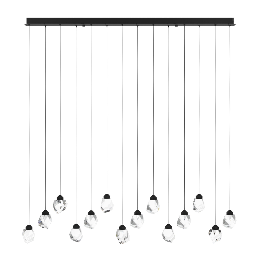 Eglo - LED Hämardatav lühter 14xLED/3W/230V 3000K must/läbipaistev