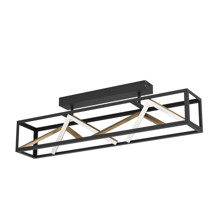 Eglo - LED Hämardatav pinnale kinnitatav lühter LED/45W/230V 2700-6500K must/kuldne + kaugjuhtimispult