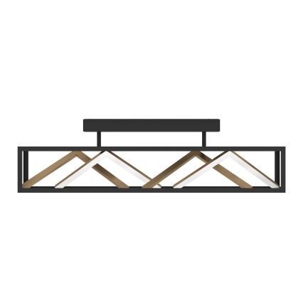 Eglo - LED Hämardatav pinnale kinnitatav lühter LED/45W/230V 2700-6500K must/kuldne + kaugjuhtimispult