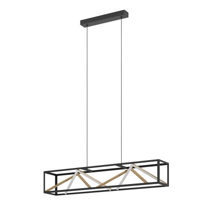 Eglo - LED Hämardatav lühter LED/46W/230V 2700-6500K must/kuldne + kaugjuhtimispult