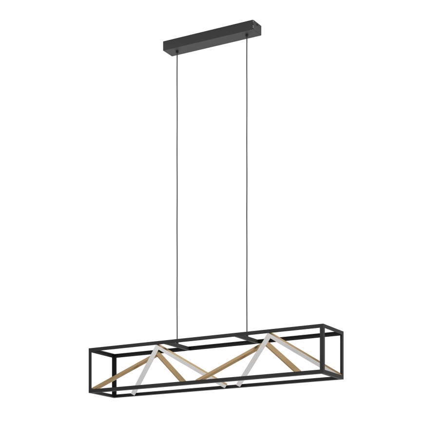 Eglo - LED Hämardatav lühter LED/46W/230V 2700-6500K must/kuldne + kaugjuhtimispult