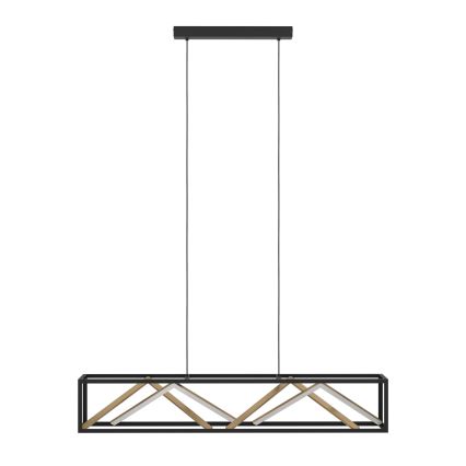 Eglo - LED Hämardatav lühter LED/46W/230V 2700-6500K must/kuldne + kaugjuhtimispult