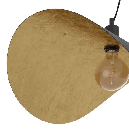 Eglo - Lühter 1xE27/40W/230V 80 cm must/kuldne