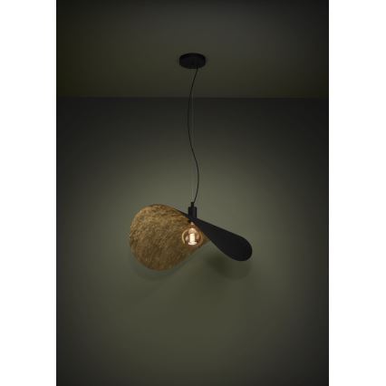 Eglo - Lühter 1xE27/40W/230V 80 cm must/kuldne