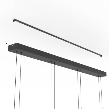 Eglo - hämardatav LED-ripats kaabliga 4xLED/5,8W/230V must/suitsuhall