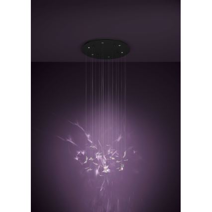 Eglo - Hämardatav LED-lühter kaablil 6xLED/4,2W/230V must/läbipaistev