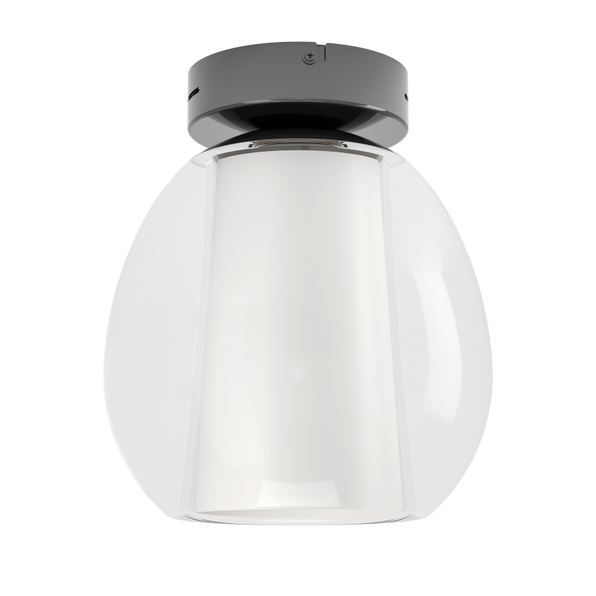 Eglo – hämardatav LED-laevalgusti LED/5,5W/230V + LED/1,6W 2200–6500K, Ø 25 cm, must-kroom, koos kaugjuhtimispuldiga