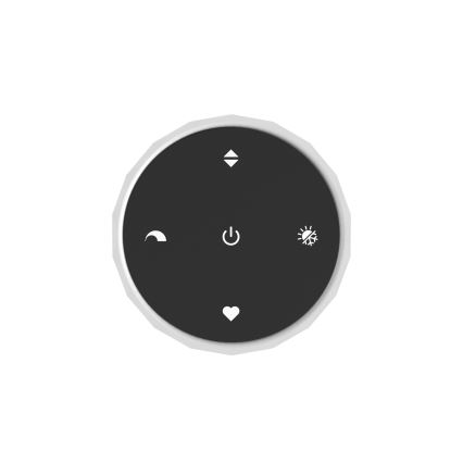 Eglo – hämardatav LED-laevalgusti LED/5,5W/230V + LED/1,6W 2200–6500K, Ø 25 cm, must-kroom, koos kaugjuhtimispuldiga