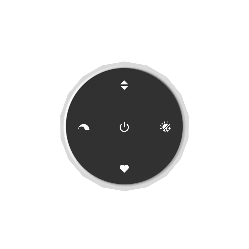 Eglo – hämardatav LED-laevalgusti LED/5,5W/230V + LED/1,6W 2200–6500K, Ø 25 cm, must-kroom, koos kaugjuhtimispuldiga