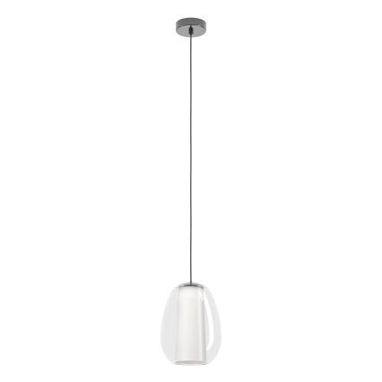 Eglo - LED hämardatav rippvalgusti kaabliga LED/7W/230V + LED/1,6W 2200-6500K must kroom