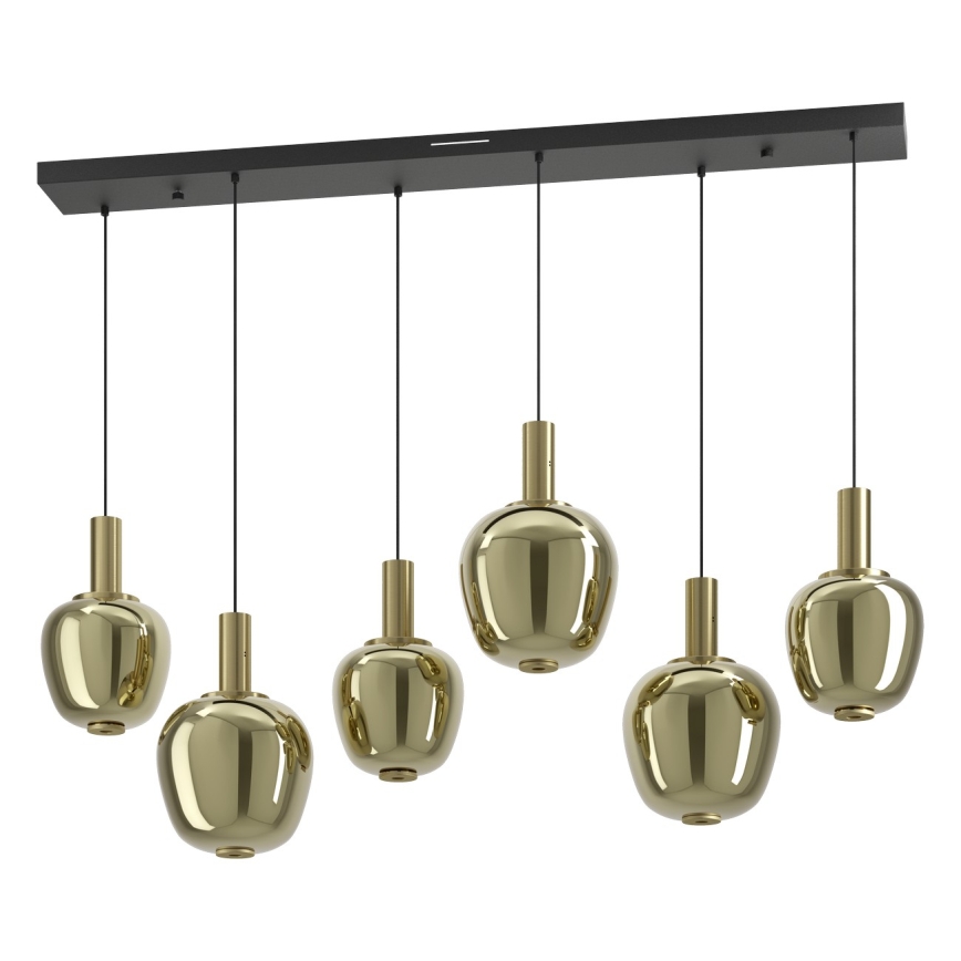 Eglo - LED Hämardatav lühter 3xLED/5W/230V + 3xLED/6,5W + 6xLED/1,6W 2200-6500K kuldne