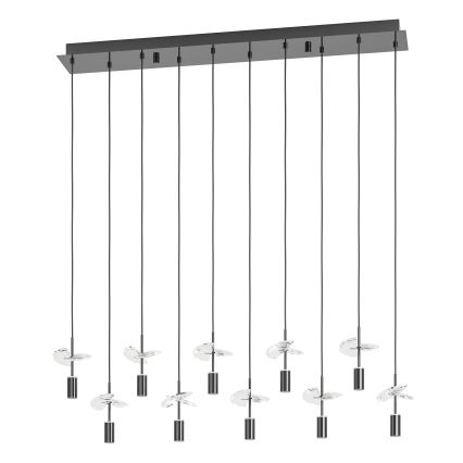 Eglo - LED-lühter juhtmega 10xLED/2,6W/230V 2200/3000/4000K läikiv kroom