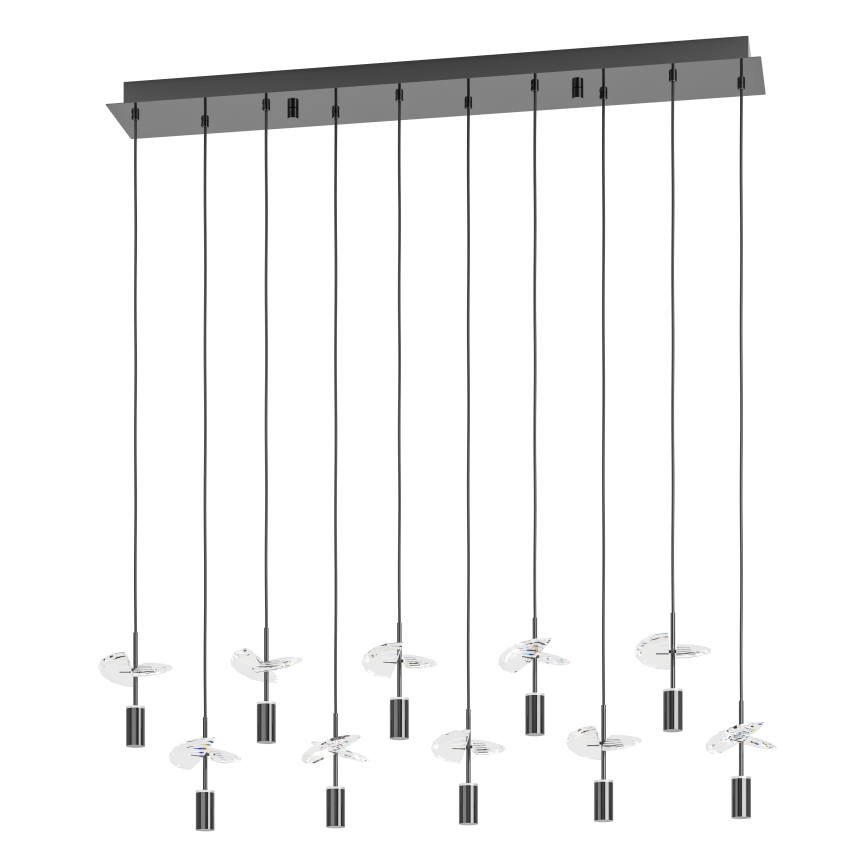Eglo - LED-lühter juhtmega 10xLED/2,6W/230V 2200/3000/4000K läikiv kroom