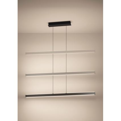 Eglo - LED hämardatav rippvalgusti kaabliga LED/30 W/230 V must + kaugjuhtimispult