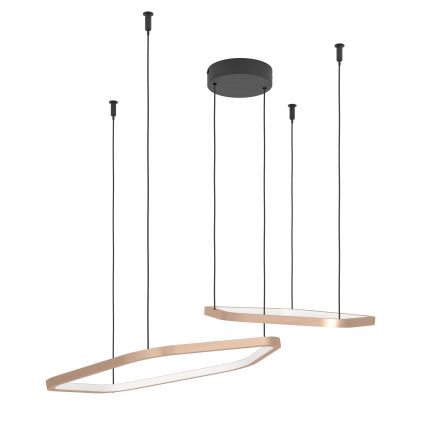 Eglo - hämardatav LED-rippvalgusti kaablil LED/30W/230V 2200-6500K messing + kaugjuhtimispult