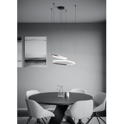 Eglo - hämardatav LED-rippvalgusti kaablil LED/30W/230V 2200-6500K messing + kaugjuhtimispult