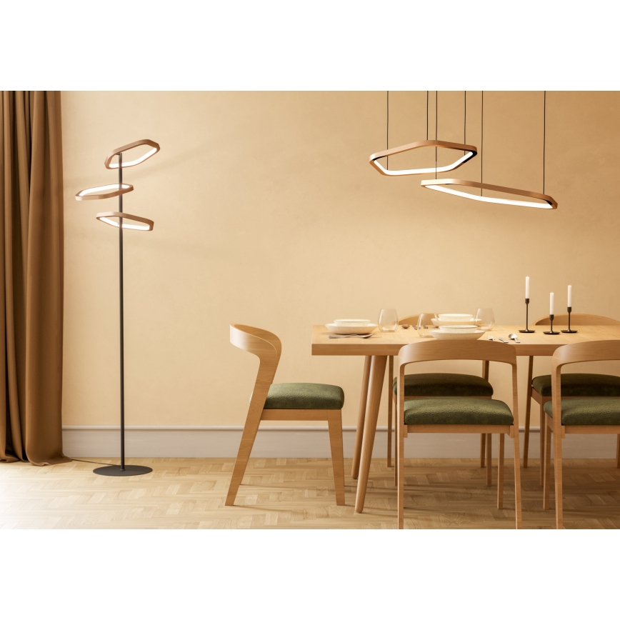 Eglo - hämardatav LED-rippvalgusti kaablil LED/30W/230V 2200-6500K messing + kaugjuhtimispult