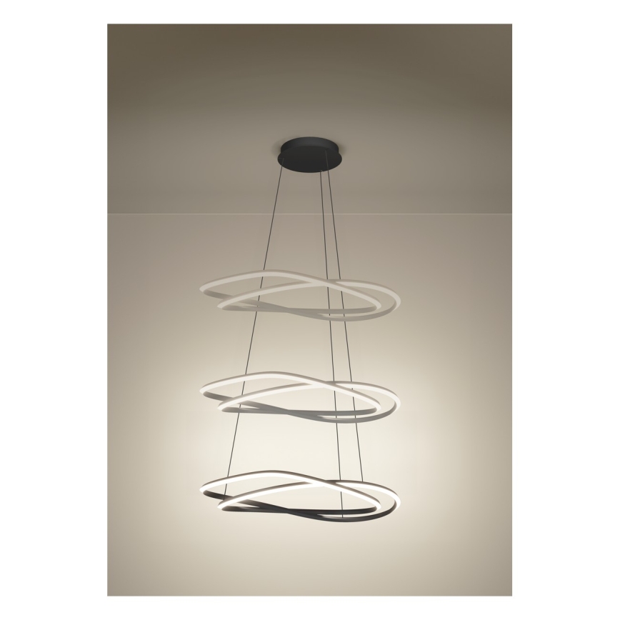 Eglo - hämardatav LED-rippvalgusti riputuskaabliga LED/60W/230V 2200-6500K hall + kaugjuhtimispult