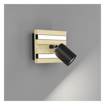 Eglo - LED seina punktvalgusti 1xLED/2,2W/230V + 2xLED/1,2W + 2xLED/2W beež/must