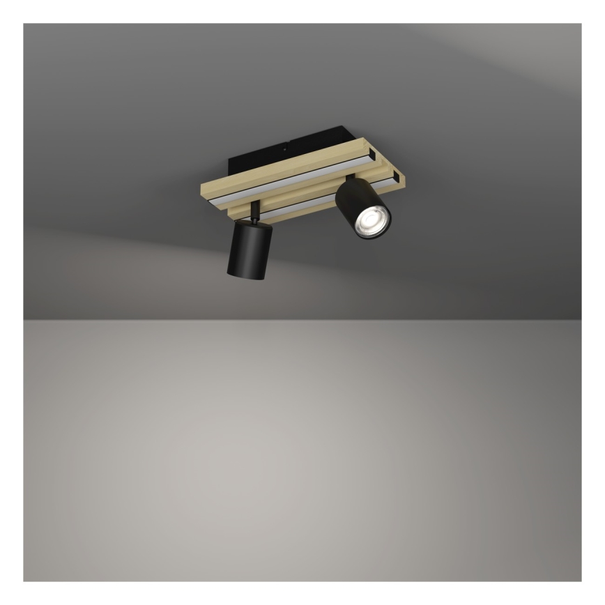 Eglo - LED spottvalgusti 2xLED/2,2W/230V + 2xLED/1,2W + 2xLED/2W beež/must