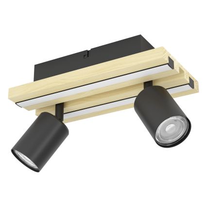Eglo - LED-spottvalgusti 2xLED/2,2W/230V + 2xLED/1,2W + 2xLED/2W beež/must