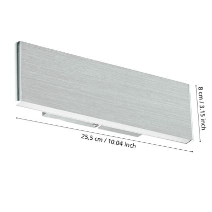 Eglo - LED Seinavalgusti 2xLED/5,4W/230V