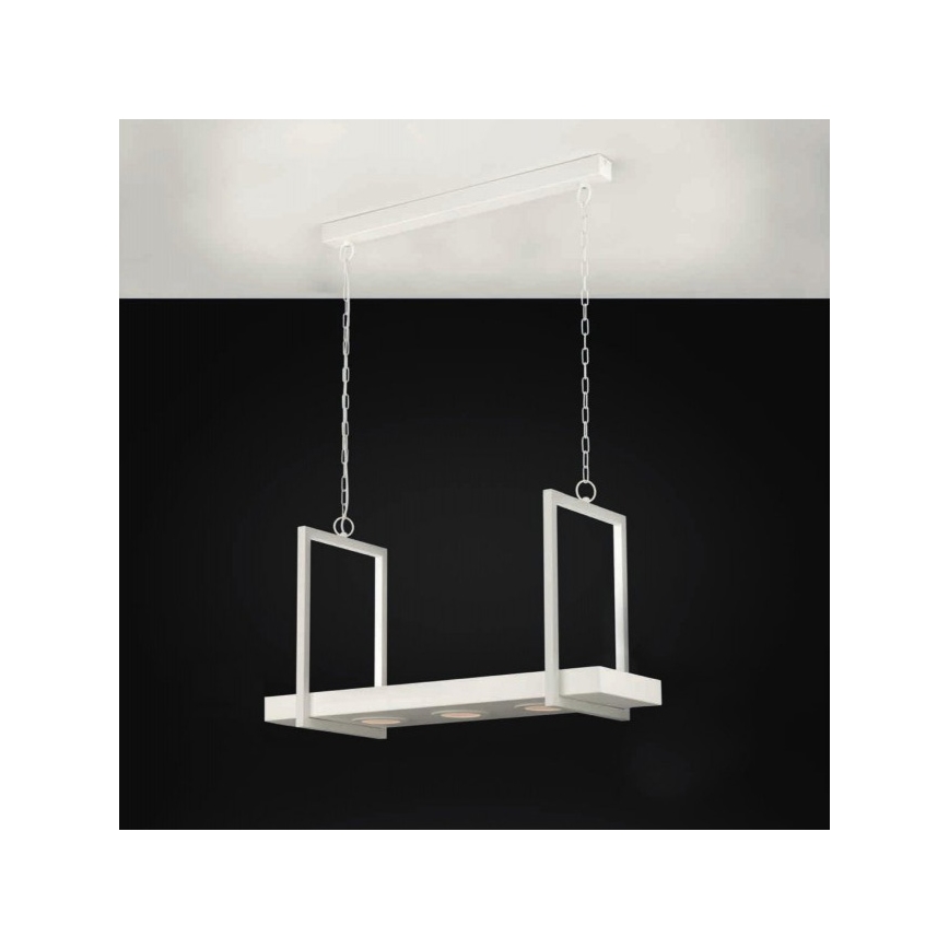 Eglo 39301 - LED RGBW hämardatav rippvalgusti ketiga ja riiuliga CALAMONA 3xLED/6W/230V + kaugjuhtimispult