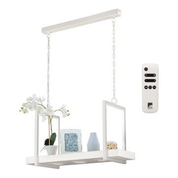 Eglo 39301 - LED RGBW hämardatav rippvalgusti ketiga ja riiuliga CALAMONA 3xLED/6W/230V + kaugjuhtimispult