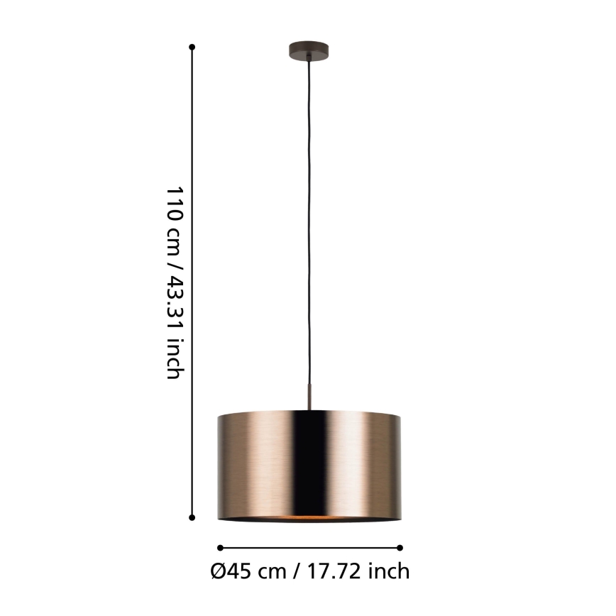 Eglo - Lühter 1xE27/60W/230V vask