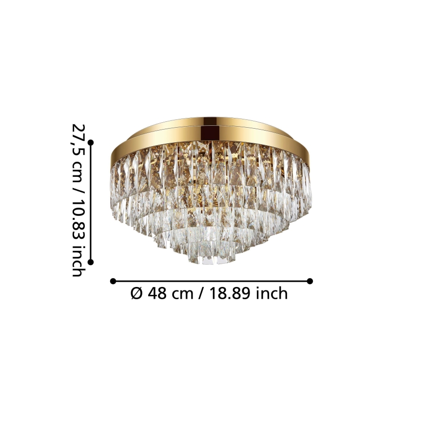 Eglo 39457 - Laevalgusti VALPARAISO 8xE14/40W/230V kuldne