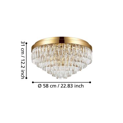 Eglo 39458 - Laevalgusti VALPARAISO 11xE14/40W/230V kuldne