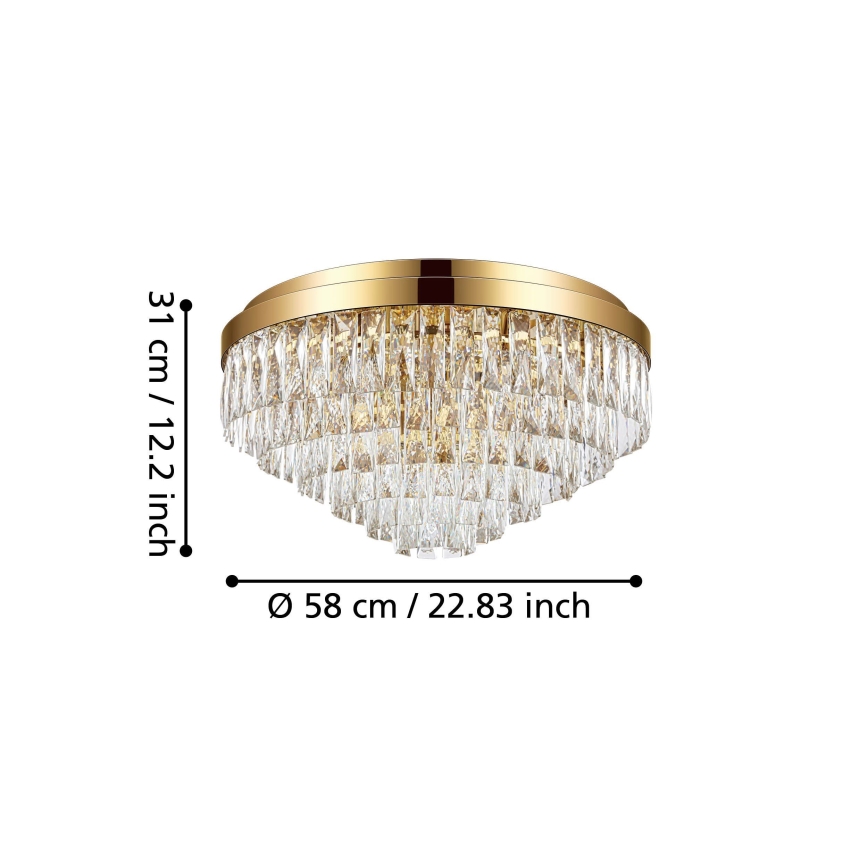 Eglo 39458 - Laevalgusti VALPARAISO 11xE14/40W/230V kuldne