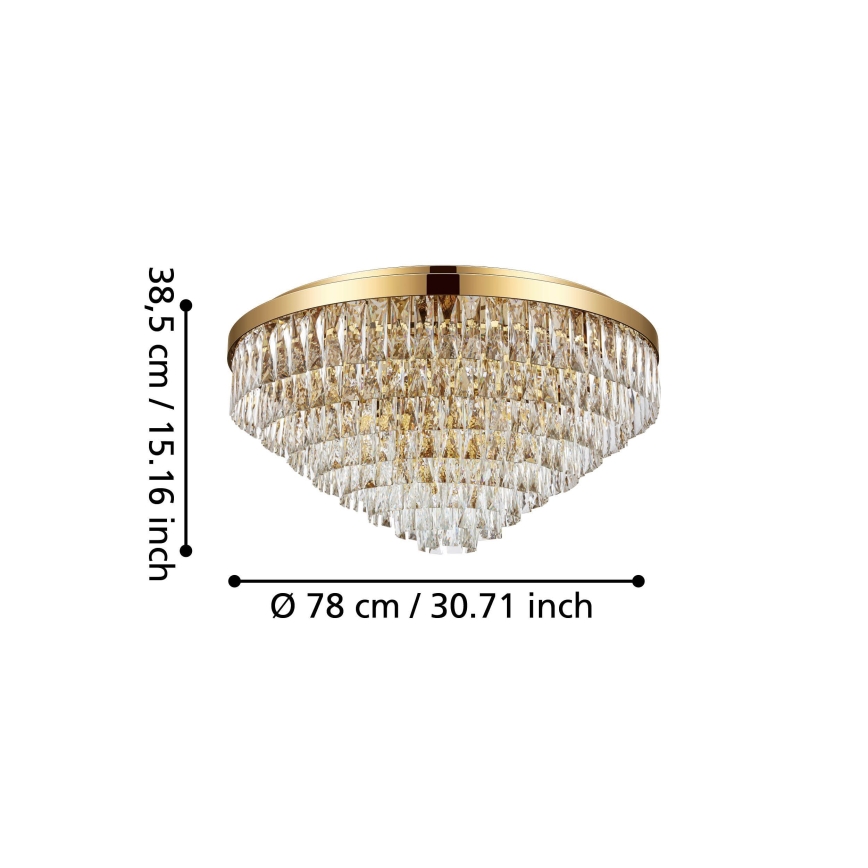 Eglo 39459 - Laevalgusti VALPARAISO 16xE14/40W/230V kuldne