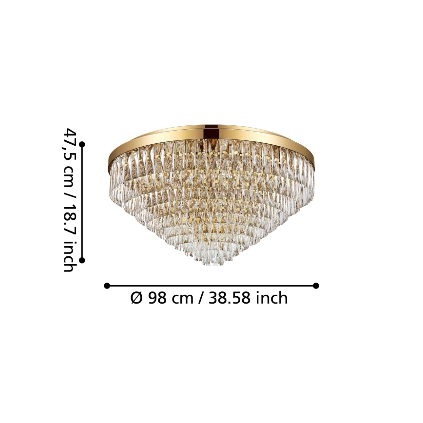 Eglo 39461 - Laevalgusti VALPARAISO 25xE14/40W/230V kuldne
