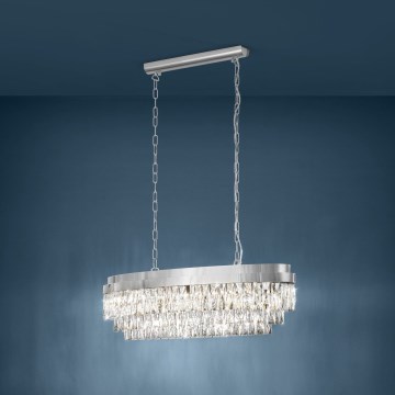 Eglo 39494 - Lühter VALPARAISO 10xE14/40W/230V läikiv kroom