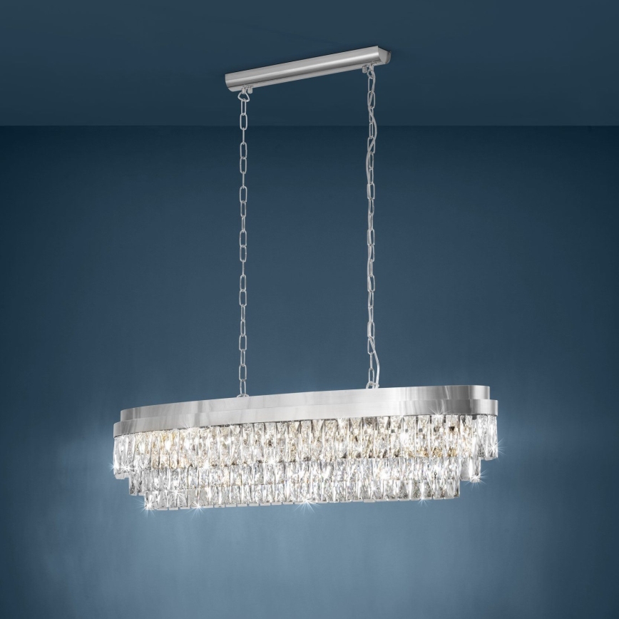 Eglo 39495 - Lühter VALPARAISO 13xE14/40W/230V läikiv kroom