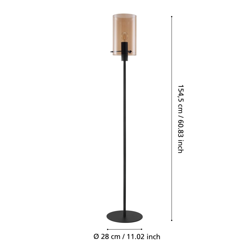 Eglo 39542 - Põrandalamp POLVERARA 1xE27/40W/230V