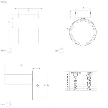 Eglo - LED Kohtvalgusti LED/4,6W/230V 3000K