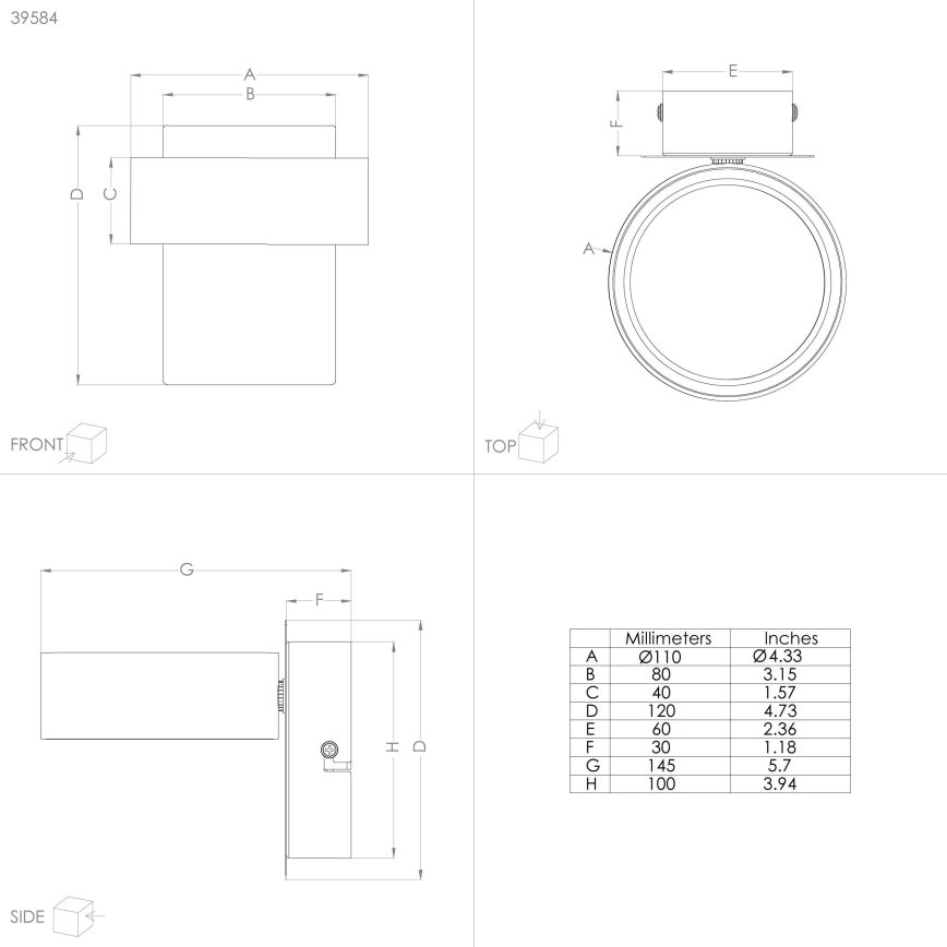 Eglo - LED Kohtvalgusti LED/4,6W/230V 3000K