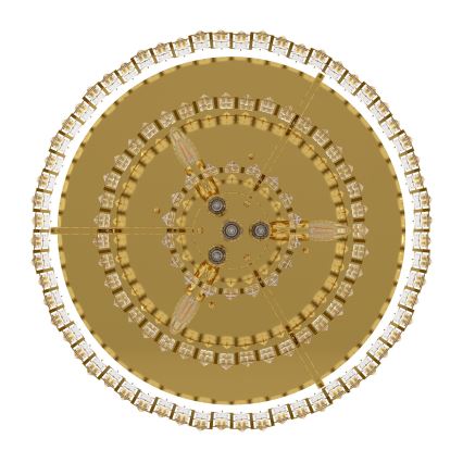 Eglo 39611 - Laevalgusti CALMEILLES 10xE14/25W/230V d. 63 cm