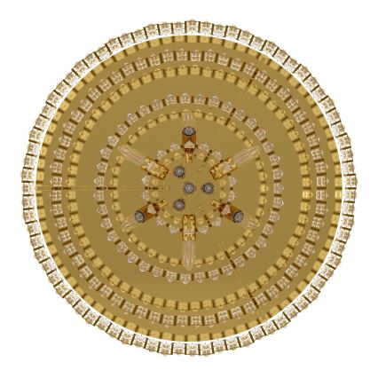 Eglo 39612 - Laevalgusti CALMEILLES 10xE14/25W/230V d. 78 cm