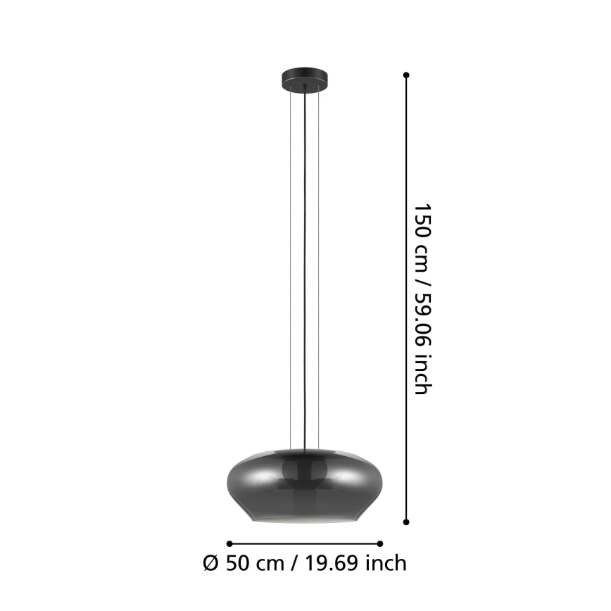 Eglo 39658 - Lühter PRIORAT 3xE27/20W/230V